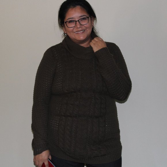 Eclipse mock neck sweater tunic - Picture 1 of 5
